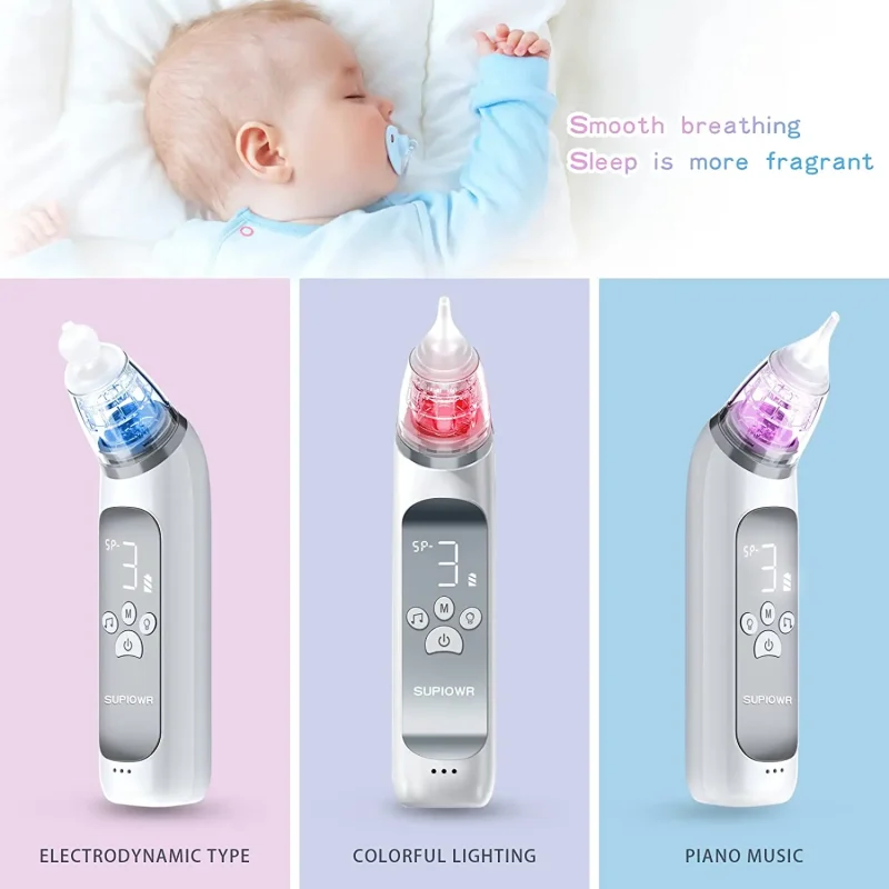 Electric Baby Nasal Aspirator - Gentle Suction with Soothing Music - Image 2