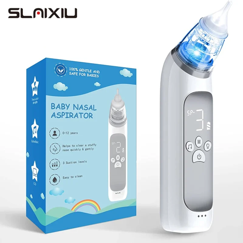 Electric Baby Nasal Aspirator - Gentle Suction with Soothing Music