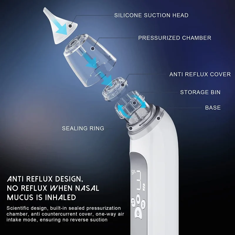 Electric Baby Nasal Aspirator - Gentle Suction with Soothing Music - Image 4