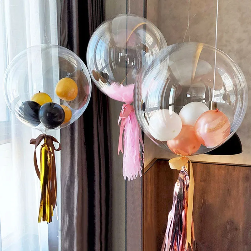 10pcs Transparent Bubble Balloons - Clear Party Decor for Baby Showers - Image 4