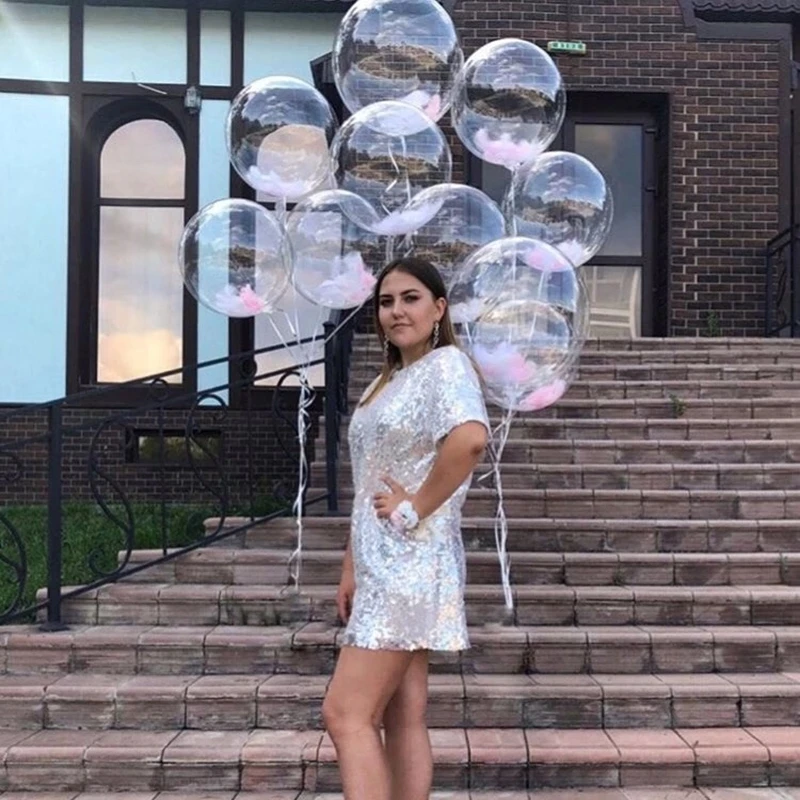 10pcs Transparent Bubble Balloons - Clear Party Decor for Baby Showers - Image 3