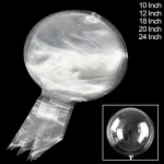10pcs Transparent Bubble Balloons - Clear Party Decor for Baby Showers