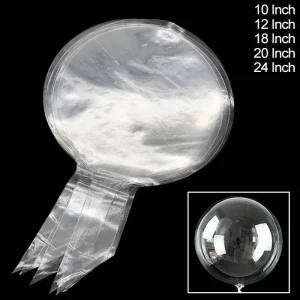 10pcs Transparent Bubble Balloons - Clear Party Decor for Baby Showers