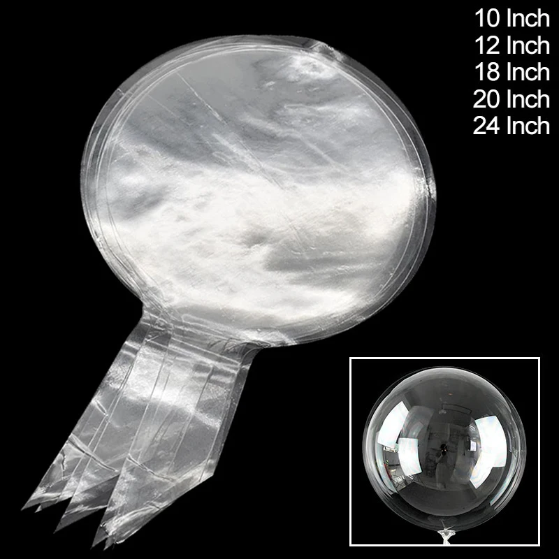 10pcs Transparent Bubble Balloons - Clear Party Decor for Baby Showers