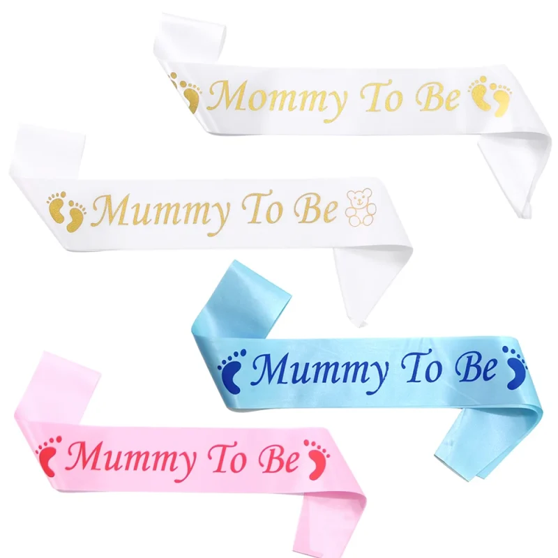 Mommy-to-Be Sash - Elegant Baby Shower Decoration for Expectant Mothers