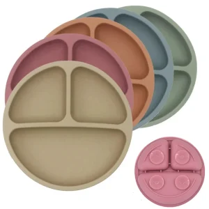 Safe Silicone Dining Plate - Cartoon Suction Bowl for Toddler Feeding