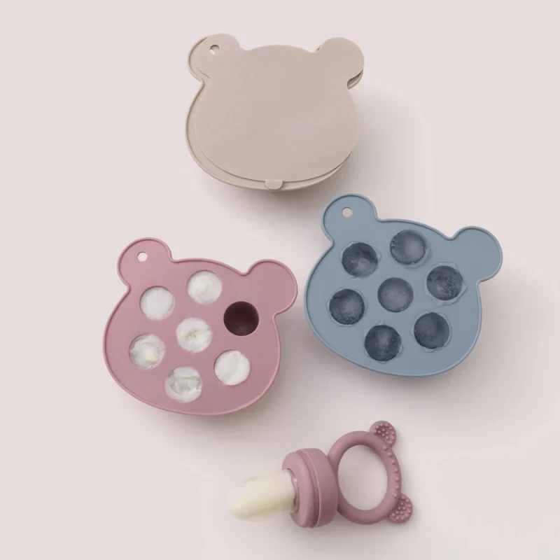 Baby Ice Cream Pops Silicone Mold - Fruit Popsicle Maker and Teething Toy - Image 2