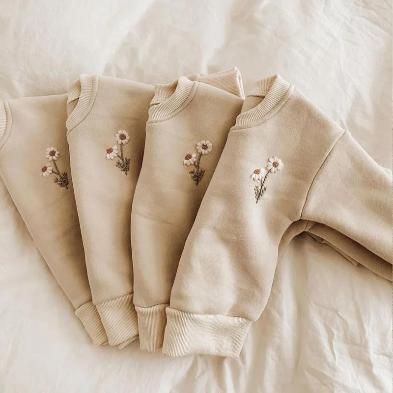 Winter Baby Clothing Set - Fleece Pullover and Pant Suit for Kids 0-5 Years - Image 3
