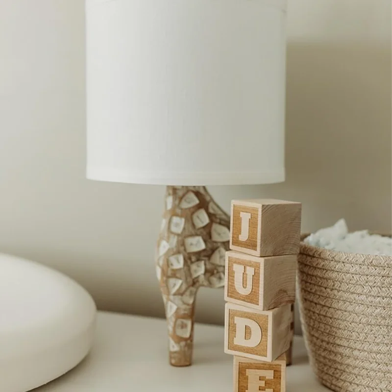 Custom Wooden Name Blocks - Nursery and Baby Shower Party Gifts - Image 5