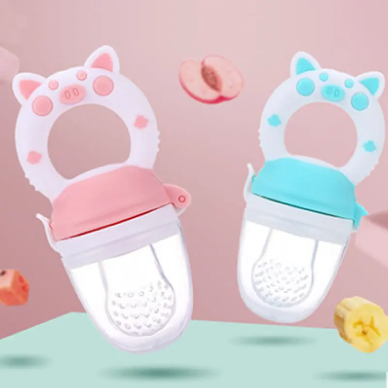 Baby Food Feeding Spoon Juice Extractor Fruit Feeder Pacifier Baby Feeding Bottle Silicone Gum Fruit Vegetable Bite Eat Feeder - Image 3