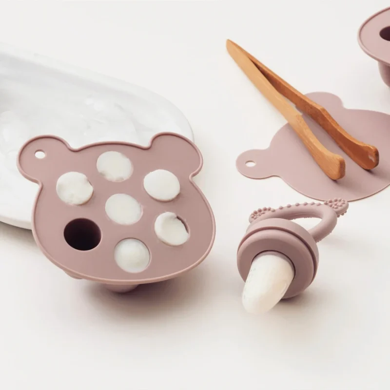 Baby Ice Cream Pops Silicone Mold - Fruit Popsicle Maker and Teething Toy - Image 3
