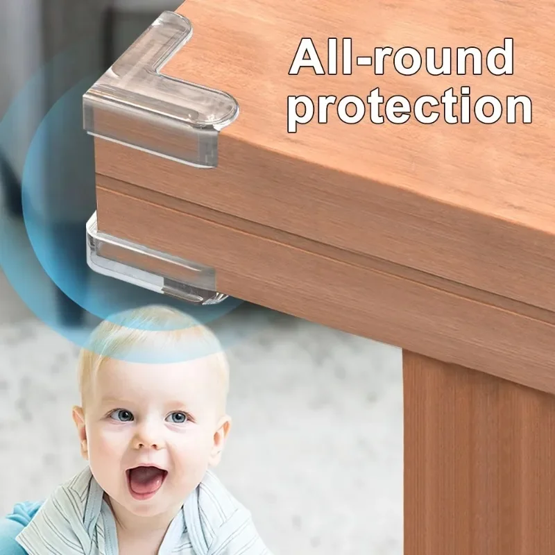 Baby Safety Silicone Table Corner Protector - Transparent Furniture Edge Guards for Collision Protection - Image 2