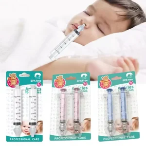 Baby Nasal Aspirator Syringe - Gentle Nose Cleaning for Infants