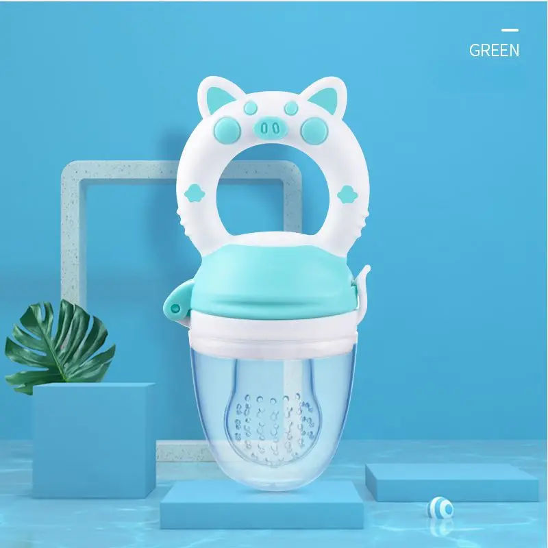 Baby Food Feeding Spoon Juice Extractor Fruit Feeder Pacifier Baby Feeding Bottle Silicone Gum Fruit Vegetable Bite Eat Feeder - Image 2