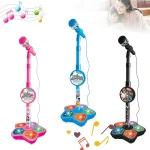 Kids Karaoke Microphone with Stand - Musical Brain-Training Toy Gift