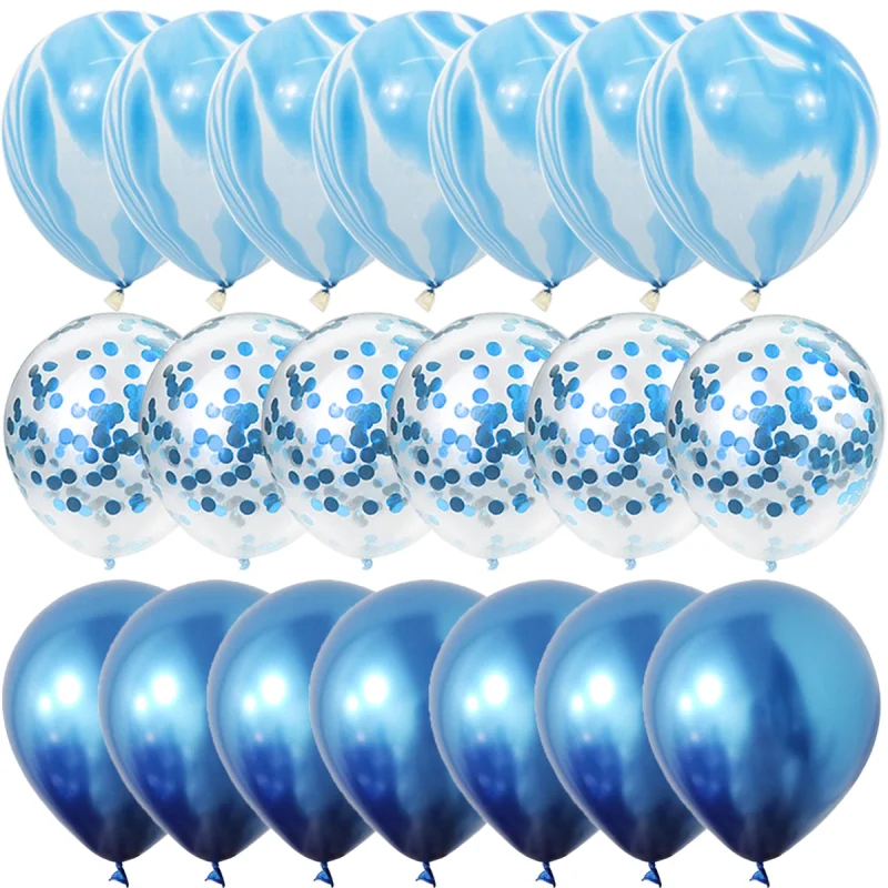 Agate Marble Balloons - 40-Piece Set for Wedding, Valentine's, or Baby Shower Party Decor - Image 4