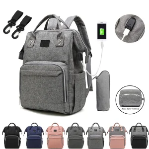 Nappy Backpack Bag - Waterproof Multi-Function Bag for Outdoor Baby Care and Travel