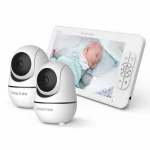 SM70V2 7" HD Split Screen Baby Monitor - Dual Camera with Remote Features