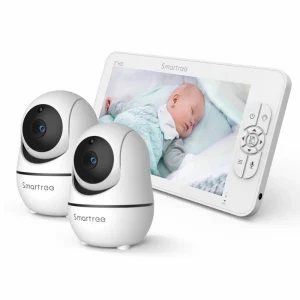 SM70V2 7" HD Split Screen Baby Monitor - Dual Camera with Remote Features