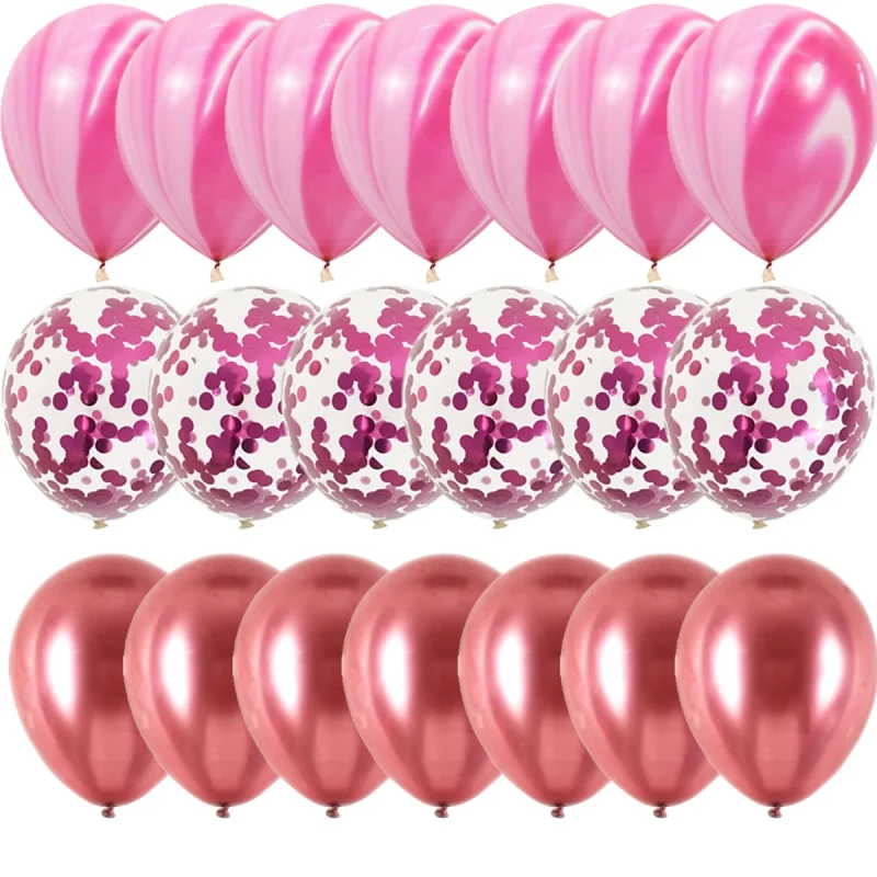 Agate Marble Balloons - 40-Piece Set for Wedding, Valentine's, or Baby Shower Party Decor - Image 6