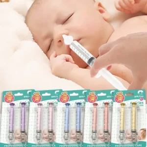 Baby Nasal Aspirator Syringe - Gentle Nose Cleaning for Infants