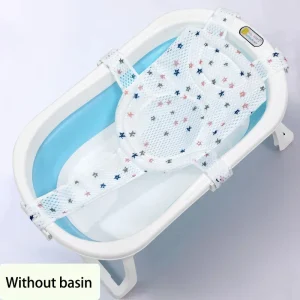 Adjustable Bathtub Pillow Seat - Anti-Slip Shower Mat for Newborns