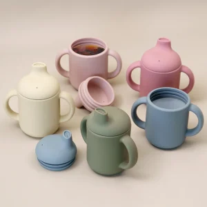 Portable Silicone Baby Cup - Learning Drinkware for Toddlers