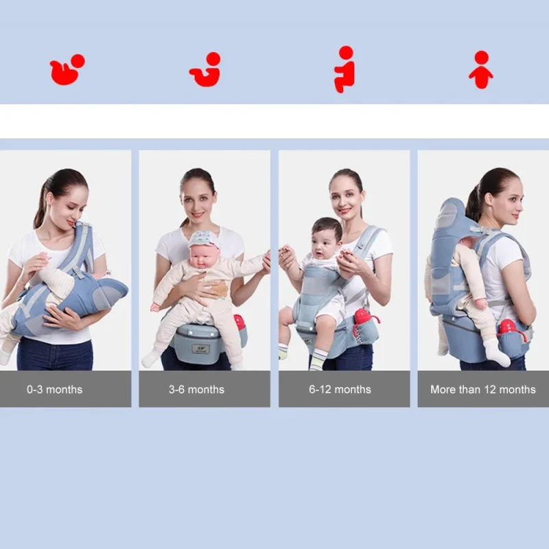 Newborn Ergonomic Baby Carrier - Hip Seat Sling for Travel - Image 2