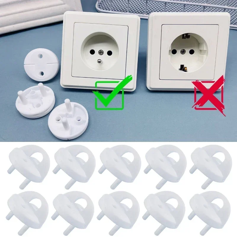 5pcs/10pcs Children Anti Electric Shock Protector Cover Baby Security Protection Electrical Safety Socket Protective Cover - Image 2