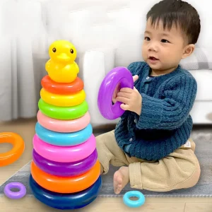 Montessori Rolling Ball Tower - Stacking Track Educational Toy for Babies