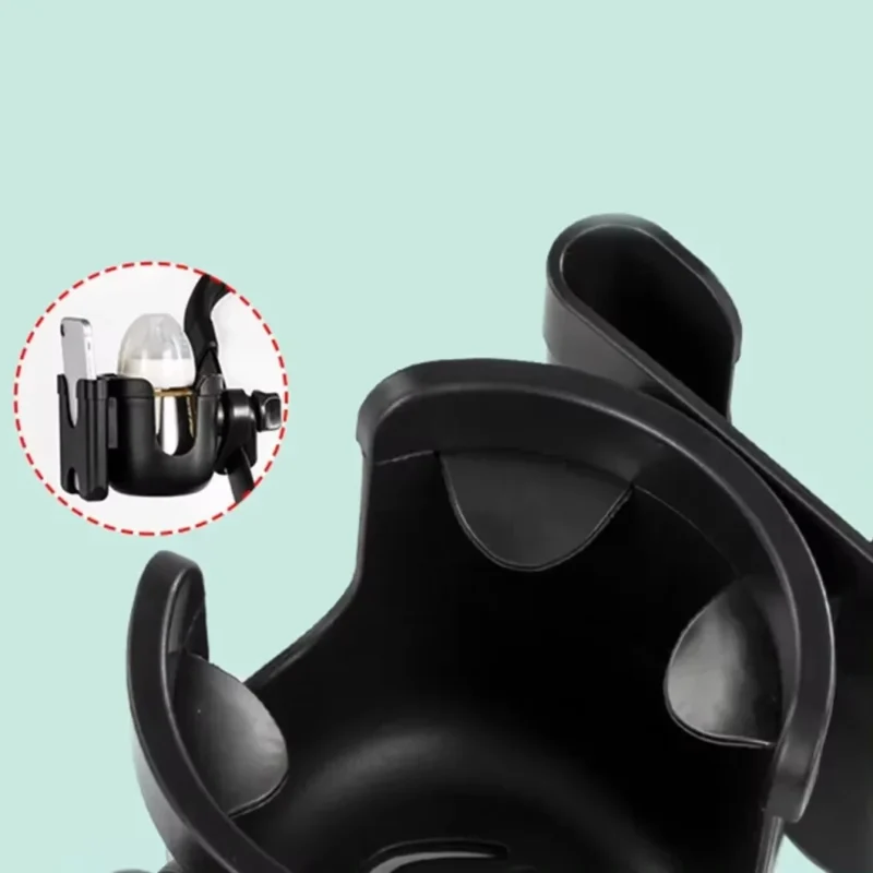Pram Cup Holders Children's Stroller Bottle Holders Pram Bottle Holders Anti-Slip Design Pram Accessories Mobile Phone Holders - Image 4