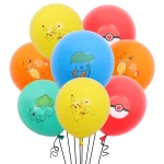 Pikachu Latex Balloons - 12-Inch Party Decoration for Kids' Birthday and Baby Showers