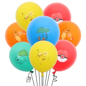 Pikachu Latex Balloons - 12-Inch Party Decoration for Kids' Birthday and Baby Showers