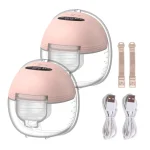 Wearable Breast Pump - Hands-Free, Electric, Portable, Silent, BPA-Free Milk Collector