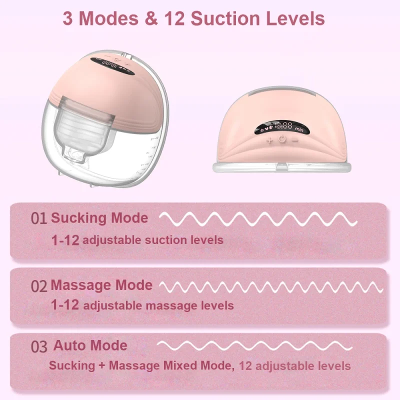Wearable Breast Pump - Hands-Free, Electric, Portable, Silent, BPA-Free Milk Collector - Image 4