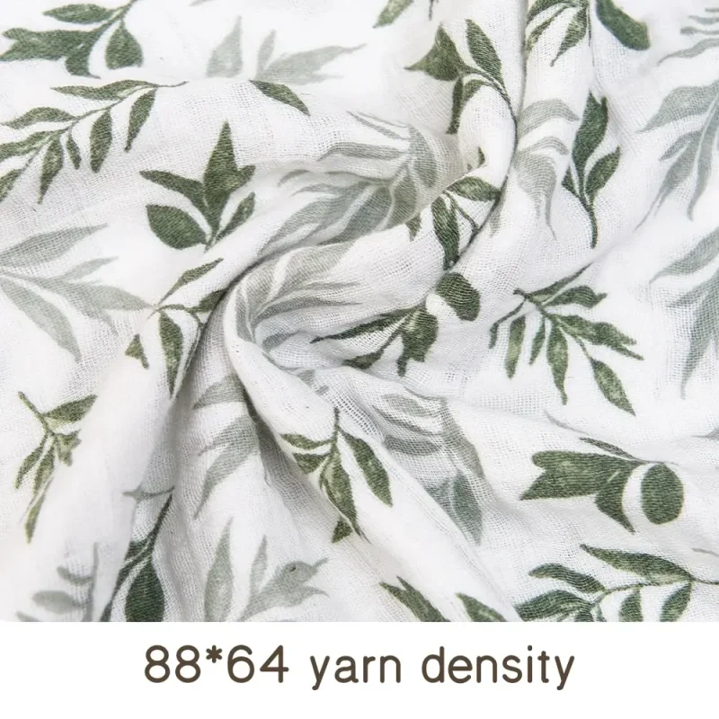100% Cotton Muslin Swaddle Blanket - 120x110cm 2-Layer Baby Bath Wrap - Image 4