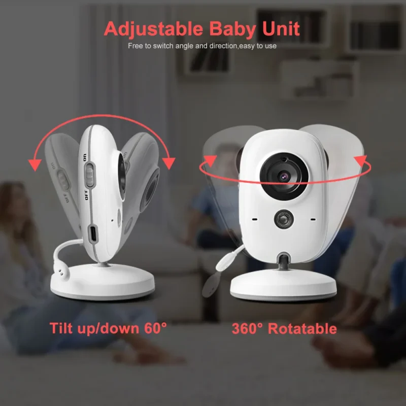 VB603 Wireless Baby Monitor with LCD Screen - Two-Way Audio & Night Vision - Image 4