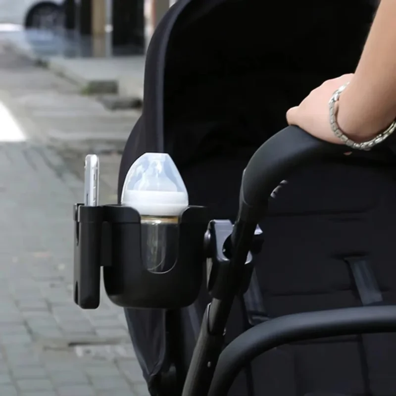Pram Cup Holders Children's Stroller Bottle Holders Pram Bottle Holders Anti-Slip Design Pram Accessories Mobile Phone Holders - Image 2