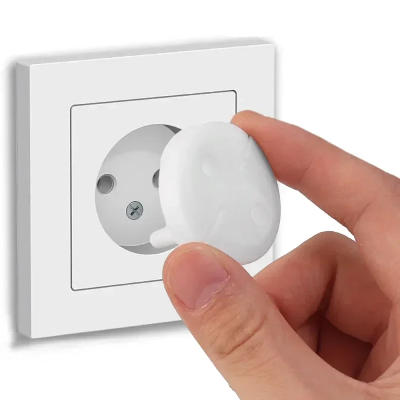 White Electrical Safety Socket Protective Cover Baby Care Safe Guard Protection Children Anti Electric Shock Rotate Protectors - Image 2