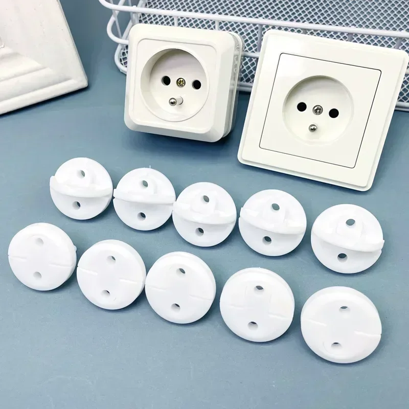 White Electrical Safety Socket Protective Cover Baby Care Safe Guard Protection Children Anti Electric Shock Rotate Protectors - Image 6