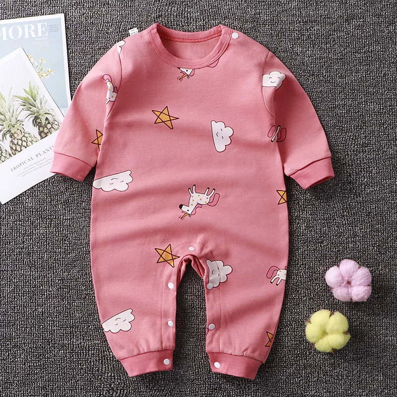 2024 Spring Autumn 0-2 Years Old Baby Romper Baby Jumpsuit Boys Girls Long-sleeved Trousers Newborn Romper Climbing Clothes - Image 4