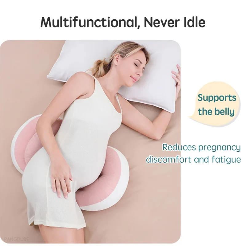 PANGDUBE Pregnancy Waist Support Pillow for Pregnant Women Sleeping Body Pillow Care for Pregnancy Cushion Adjustable Length - Image 3