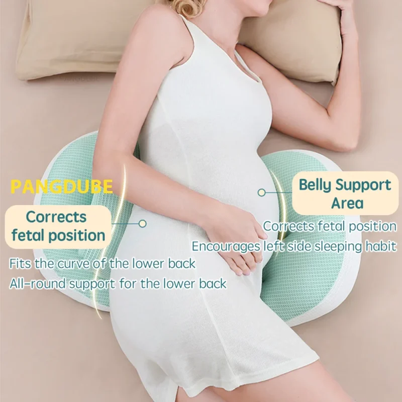 PANGDUBE Pregnancy Waist Support Pillow for Pregnant Women Sleeping Body Pillow Care for Pregnancy Cushion Adjustable Length - Image 2